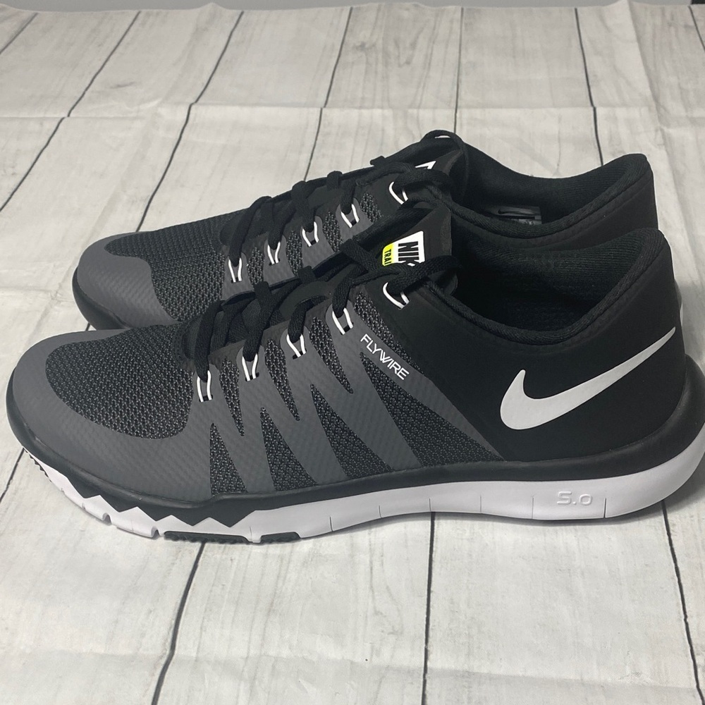 Nike Free Trainer 5.0 V6 Men’s Size 12.5 Black/White Training Shoes - Picture 6 of 13